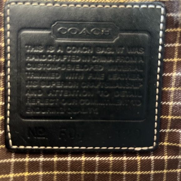 Coach Black Leather Bag with tags - Picture 4 of 6
